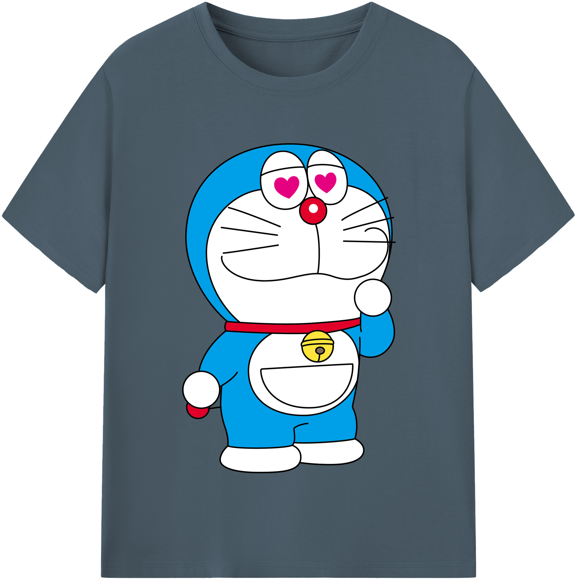 （画像用） ドラえもん Doraemon 綿100％半袖Tシャツ（フロントプリント）